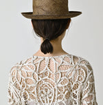 45R Linen Ribbon Batten Lace Bolero
