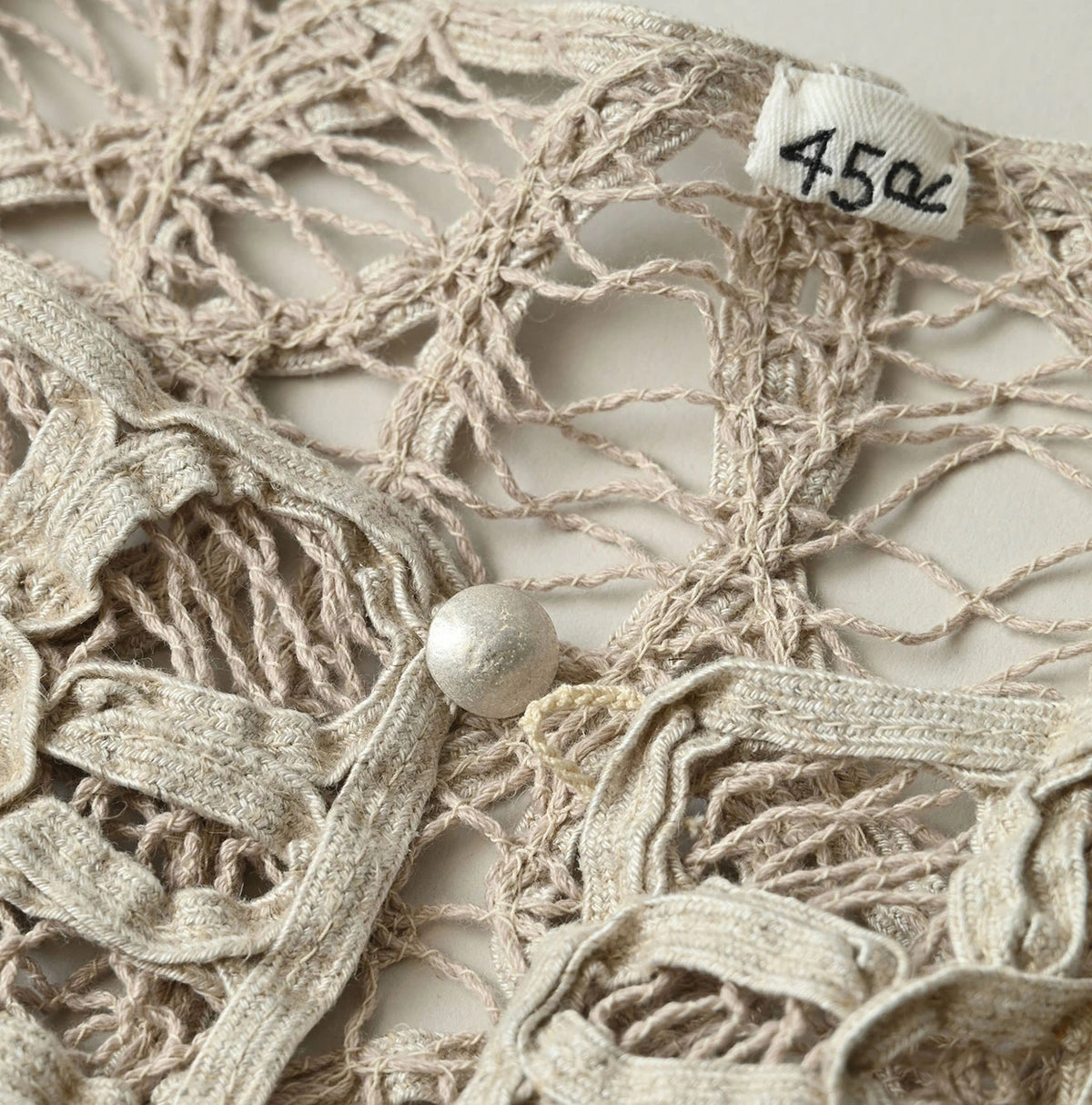 45R Linen Ribbon Batten Lace Bolero