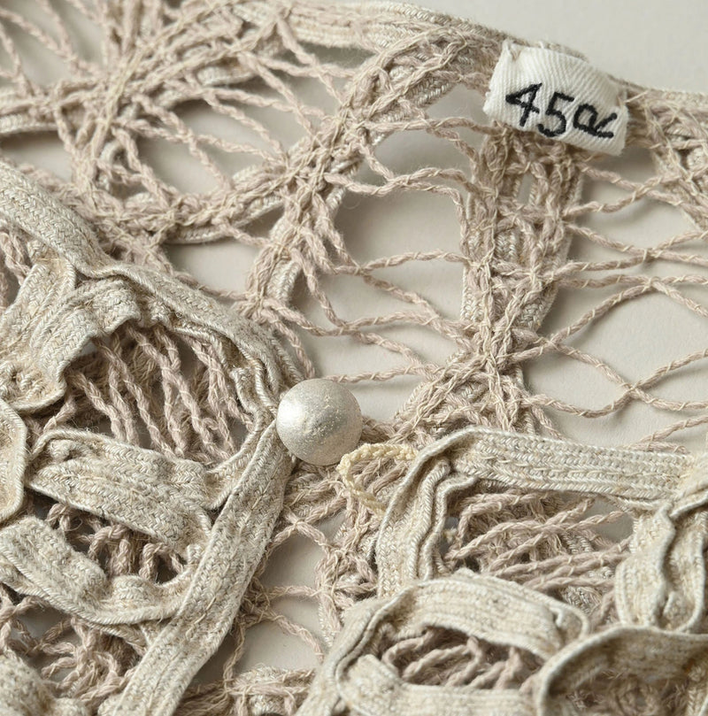 45R Linen Ribbon Batten Lace Bolero - Image 13