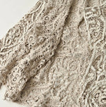 45R Linen Ribbon Batten Lace Bolero