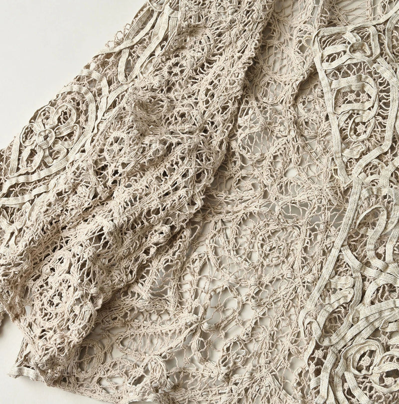 45R Linen Ribbon Batten Lace Bolero - Image 16