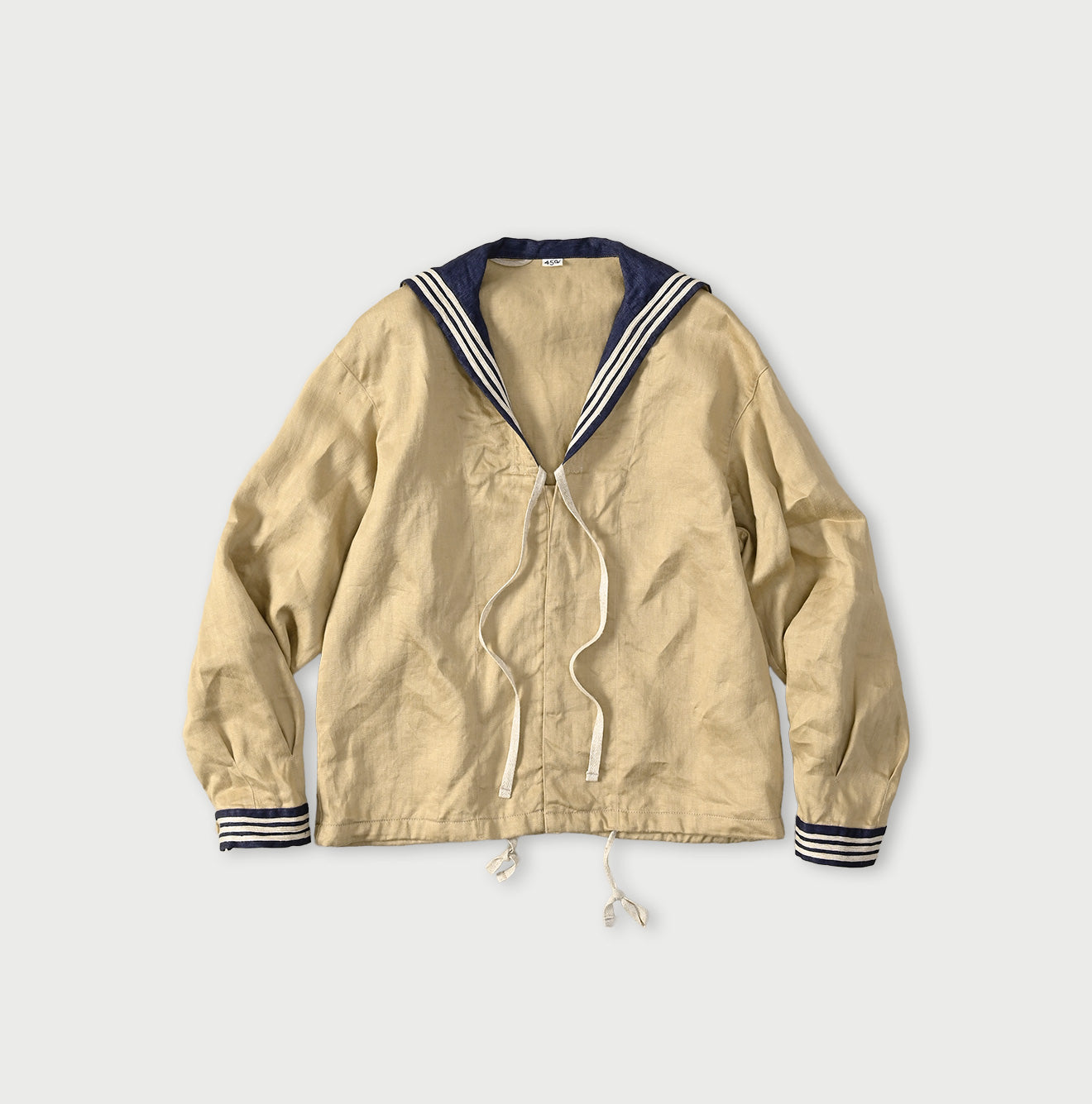 Linen Sateen Sailor Blouse - Image 2
