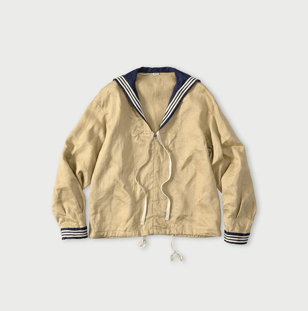 Linen Sateen Sailor Blouse