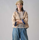 Linen Sateen Sailor Blouse