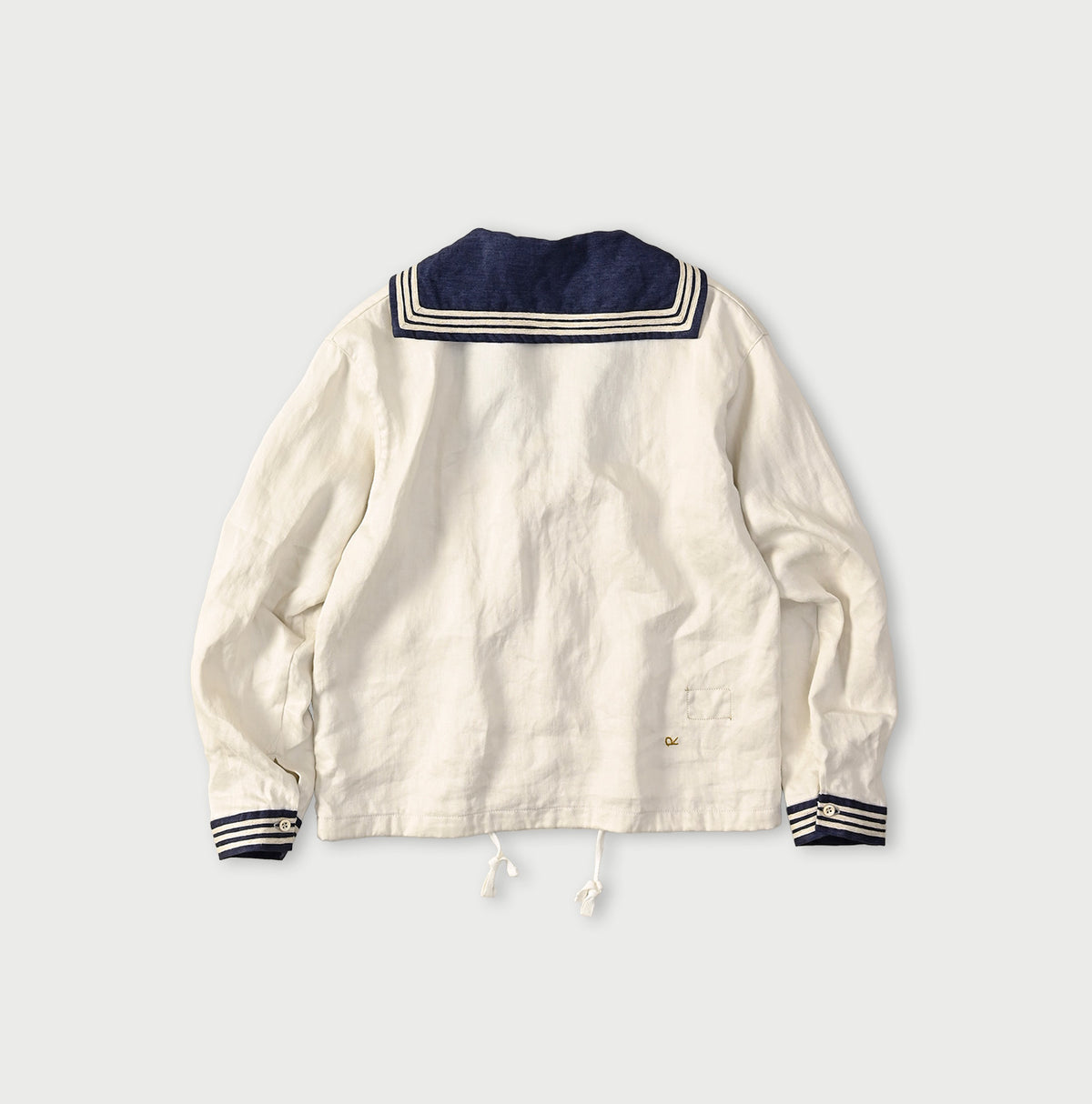 Linen Sateen Sailor Blouse