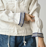 Linen Sateen Sailor Blouse
