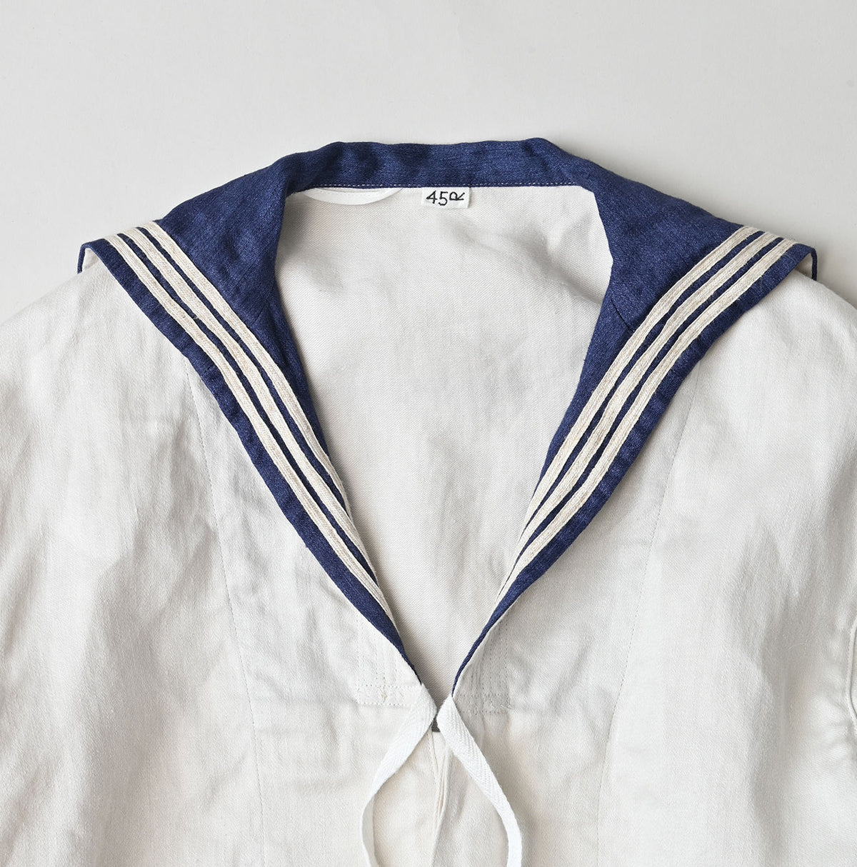 Linen Sateen Sailor Blouse