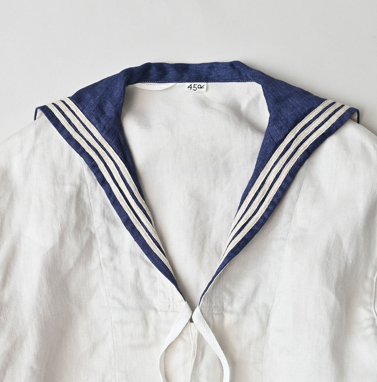 Linen Sateen Sailor Blouse - Image 16