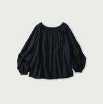 45R Indigo Khadi Tiered Blouse
