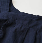 45R Indigo Khadi Tiered Blouse