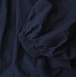 45R Indigo Khadi Tiered Blouse