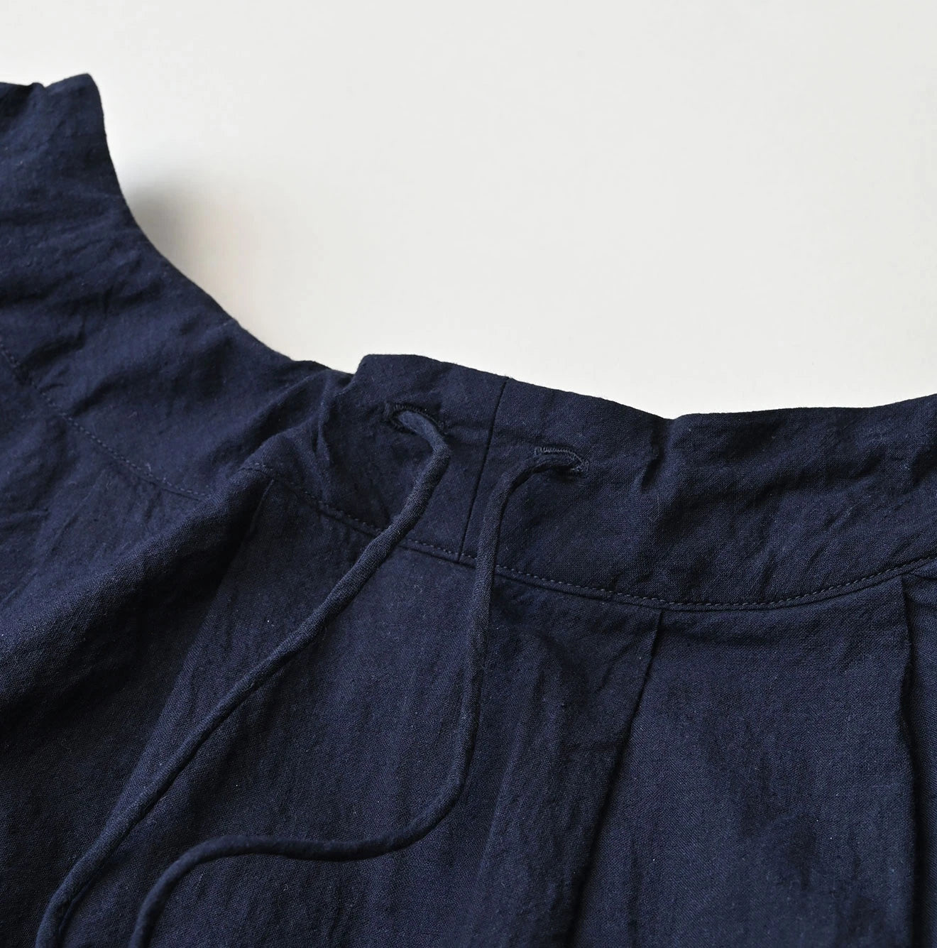 45R Indigo Khadi Tiered Blouse - Image 16