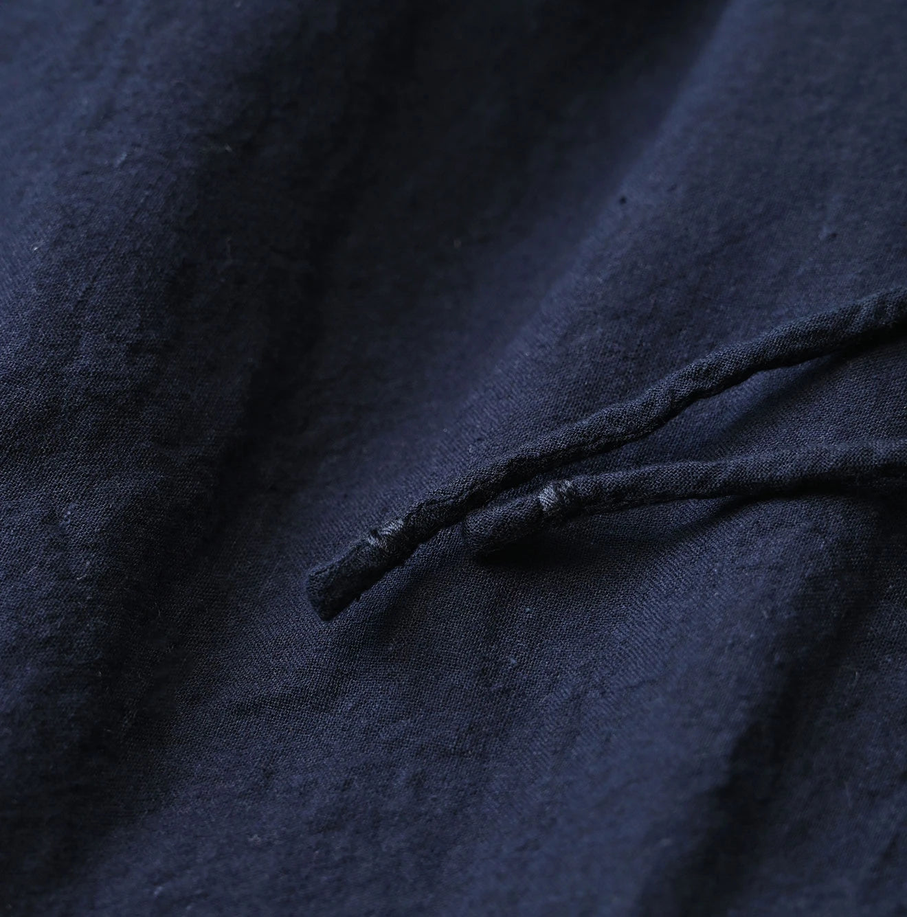 45R Indigo Khadi Tiered Blouse