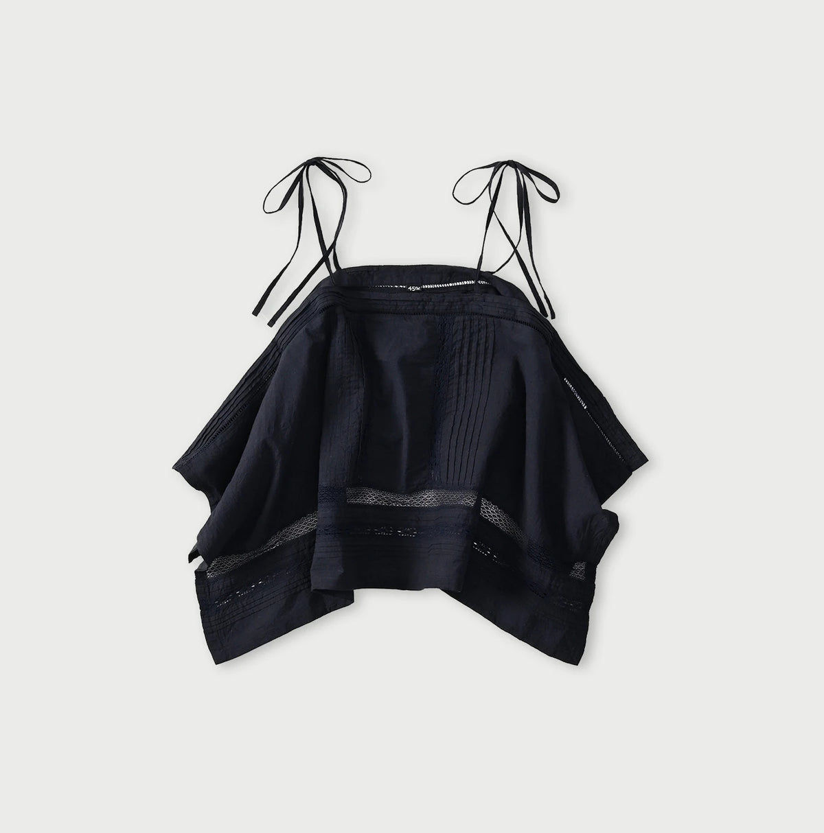 45R Indigo Khadi Pintuck Lace Multi Camisole