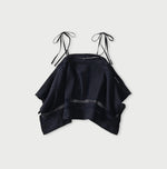 45R Indigo Khadi Pintuck Lace Multi Camisole