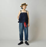 45R Indigo Khadi Pintuck Lace Multi Camisole
