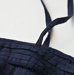 45R Indigo Khadi Pintuck Lace Multi Camisole