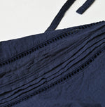 45R Indigo Khadi Pintuck Lace Multi Camisole