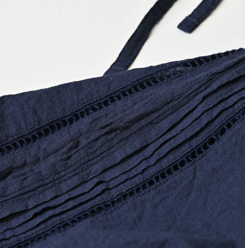 45R Indigo Khadi Pintuck Lace Multi Camisole - Image 18
