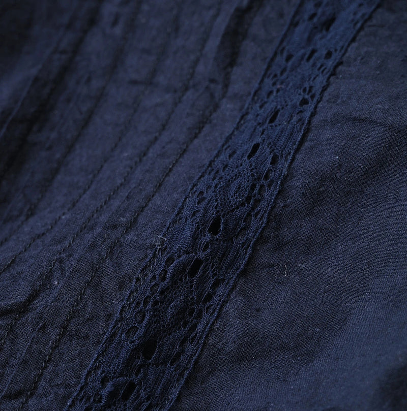 45R Indigo Khadi Pintuck Lace Multi Camisole - Image 19