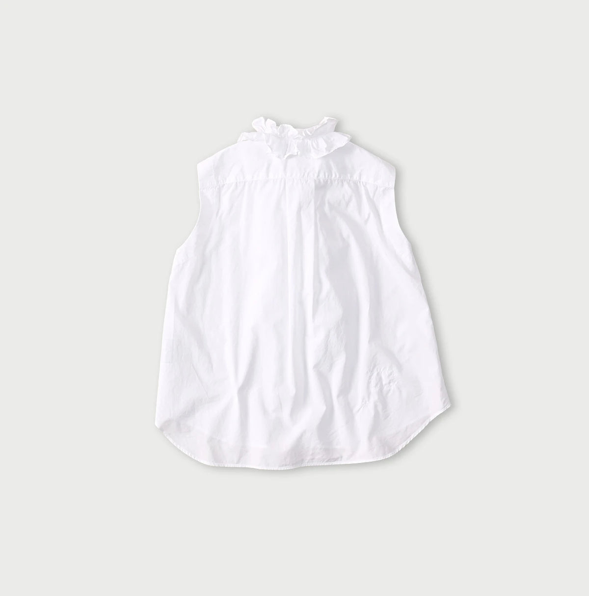 45R Broadcloth Frilled Sleeveless Top