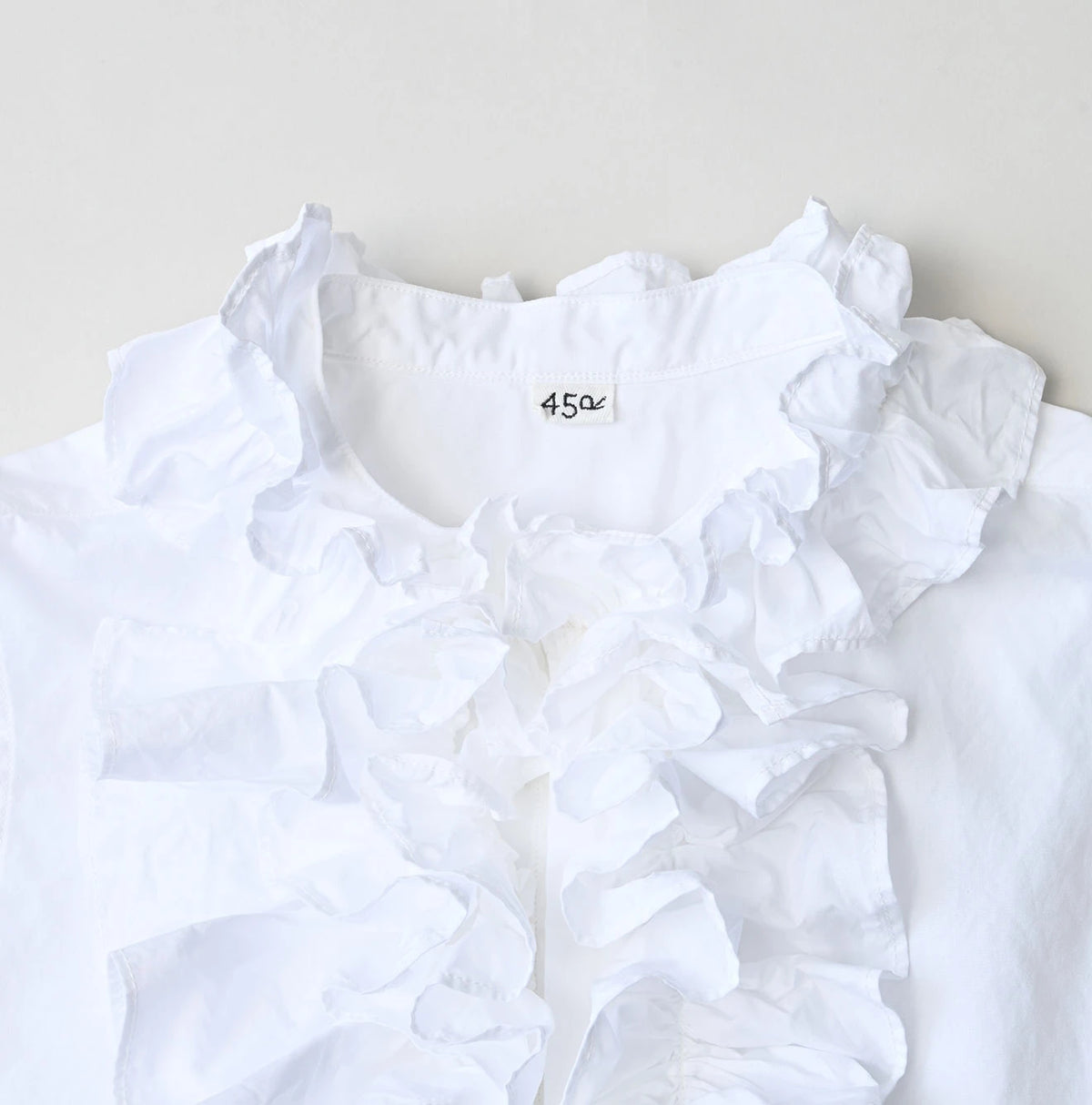 45R Broadcloth Frilled Sleeveless Top