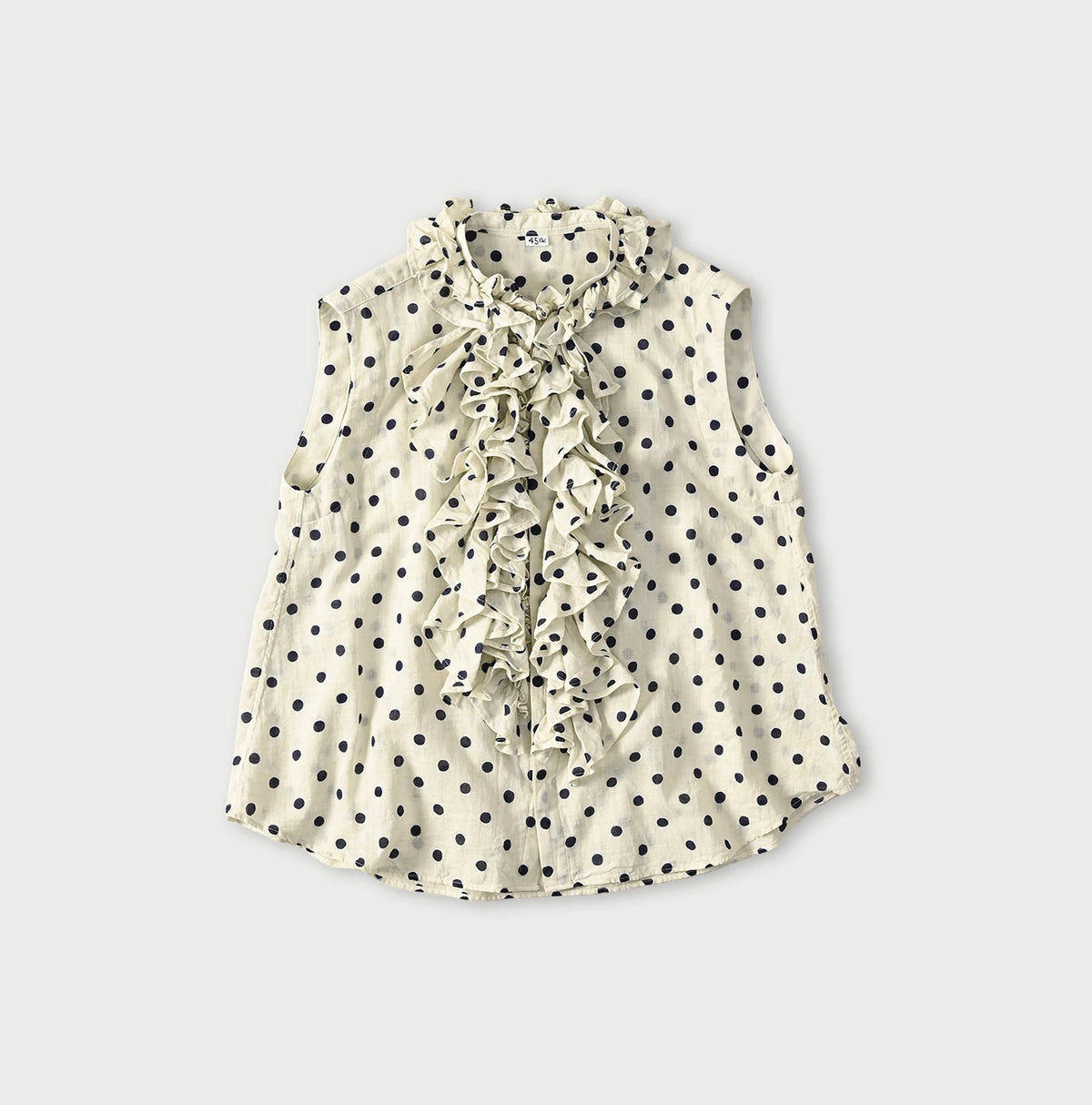 45R Gauze Polka Dot Frill Camisole