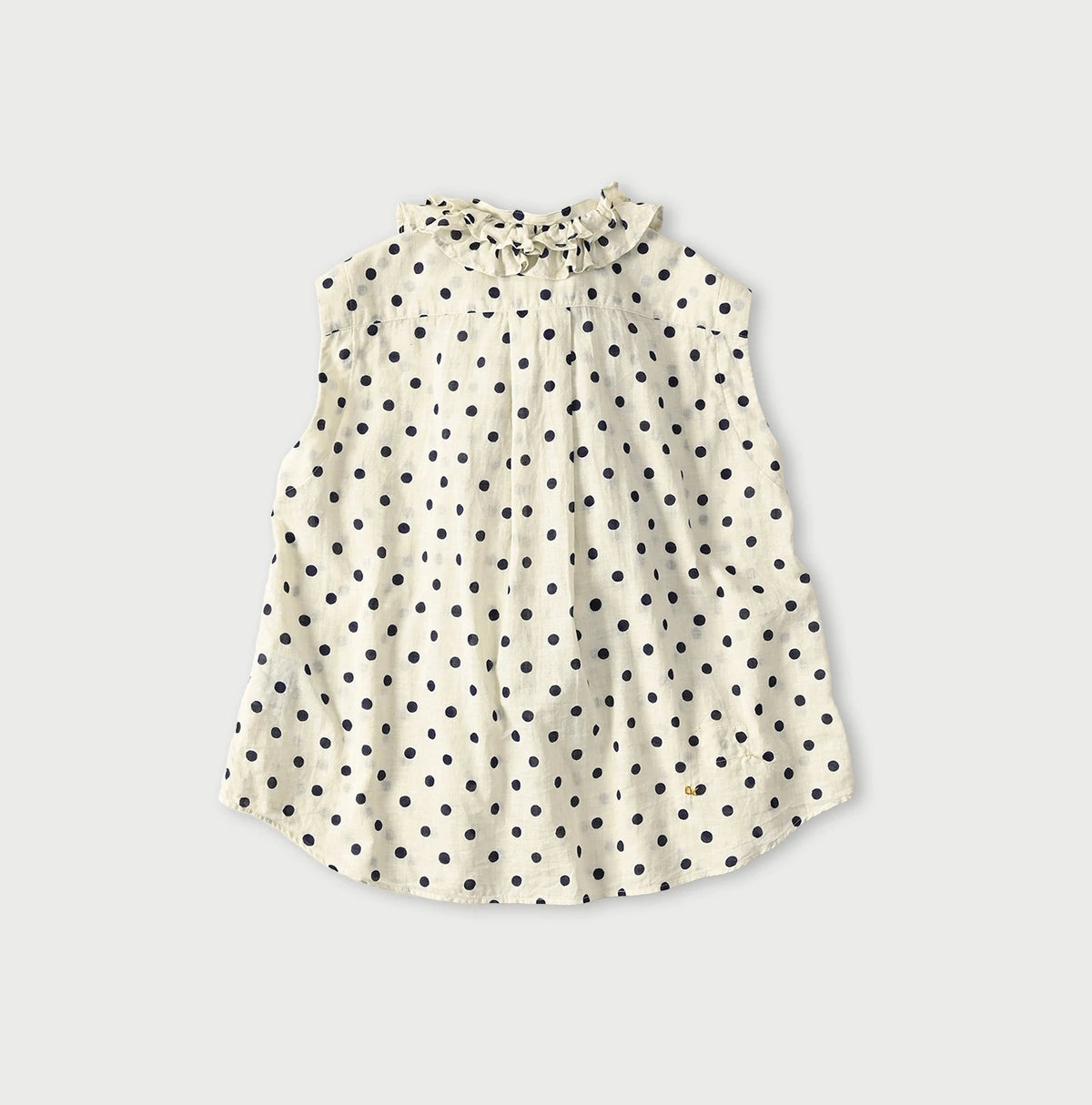 45R Gauze Polka Dot Frill Camisole
