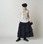 45R Gauze Polka Dot Frill Camisole