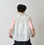 45R Gauze Polka Dot Frill Camisole