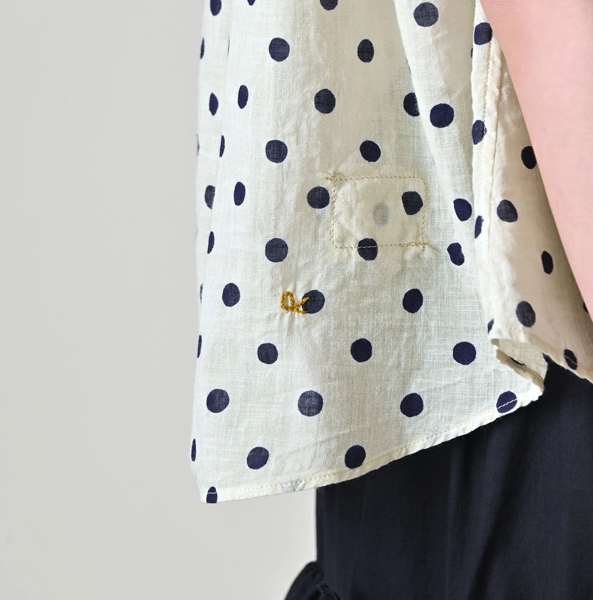 45R Gauze Polka Dot Frill Camisole