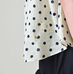 45R Gauze Polka Dot Frill Camisole