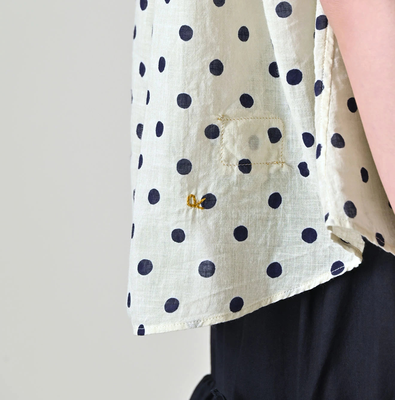 45R Gauze Polka Dot Frill Camisole - Image 10