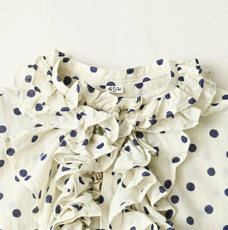45R Gauze Polka Dot Frill Camisole - Image 12