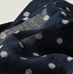 45R Indigo Gauze Polka Dot Frill Camisole
