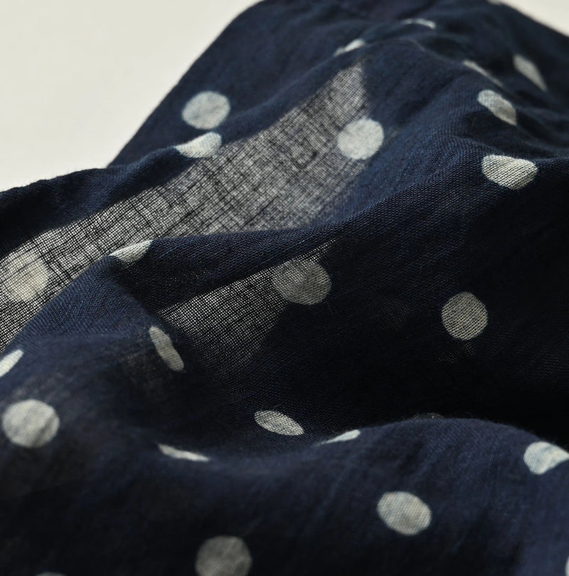 45R Indigo Gauze Polka Dot Frill Camisole - Image 17