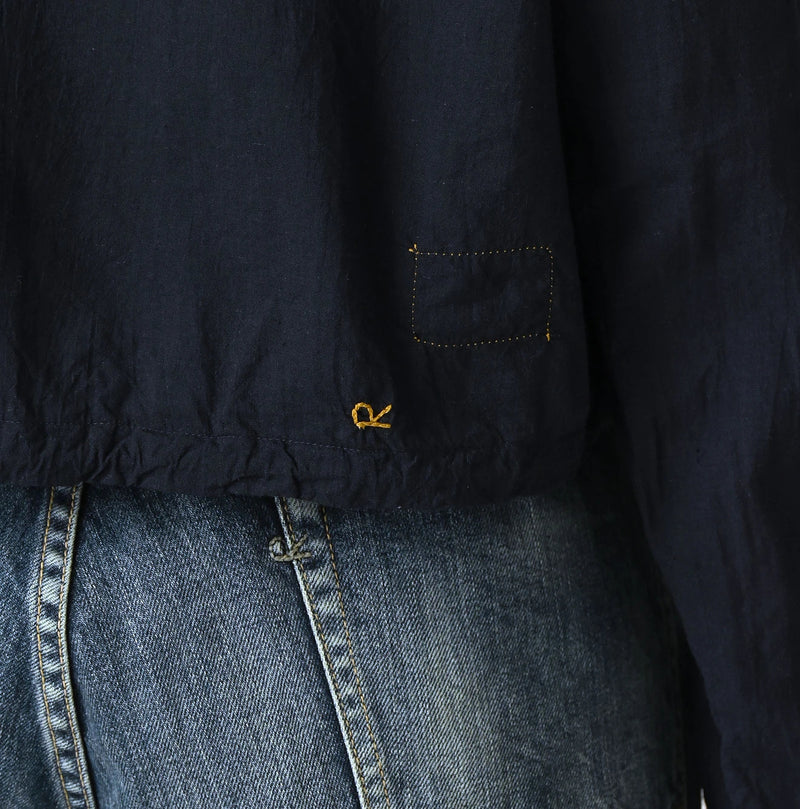 45R Indigo Khadi Frill Talula Blouse - Image 11