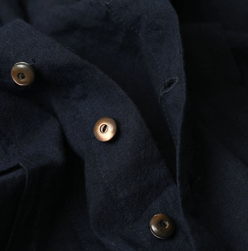 45R Indigo Khadi Frill Talula Blouse - Image 15
