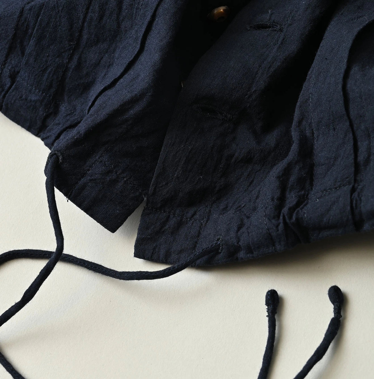 45R Indigo Khadi Frill Talula Blouse