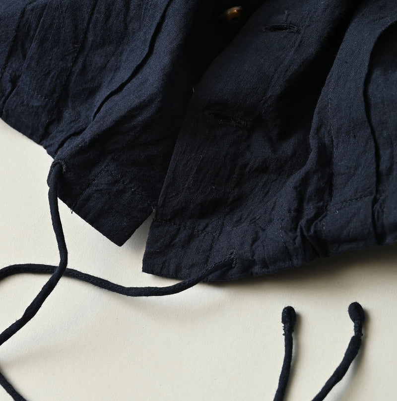 45R Indigo Khadi Frill Talula Blouse - Image 17
