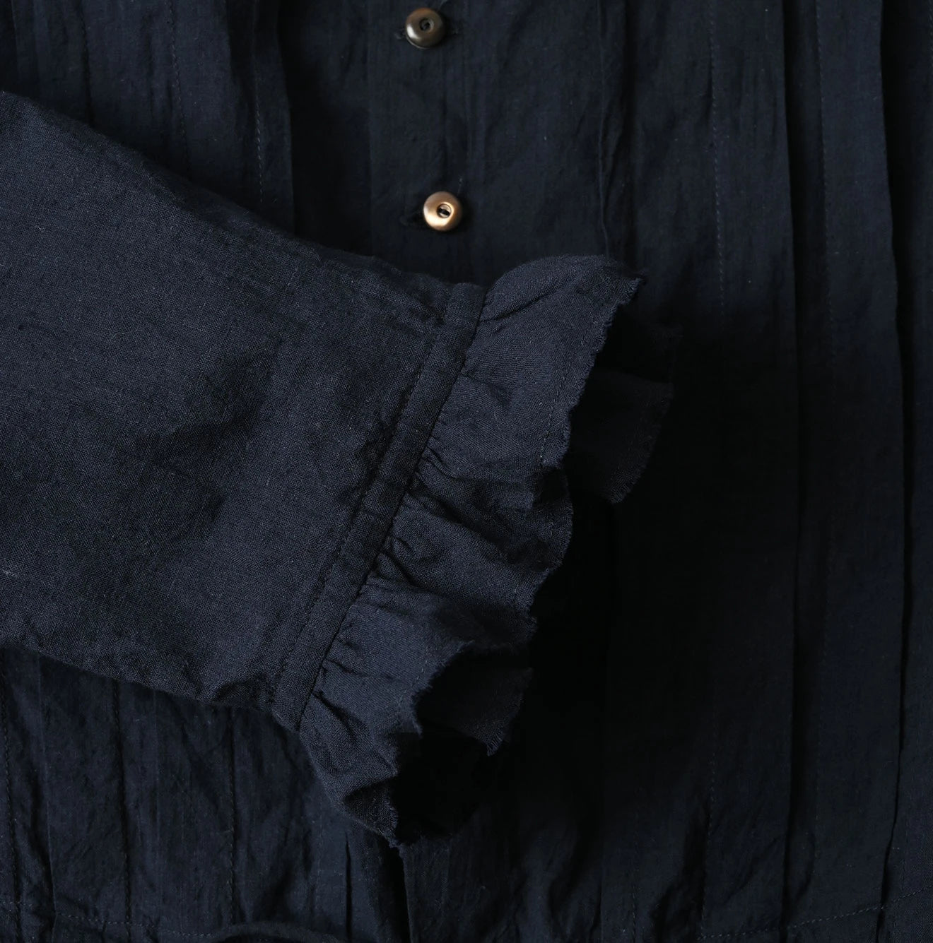 45R Indigo Khadi Frill Talula Blouse - Image 18