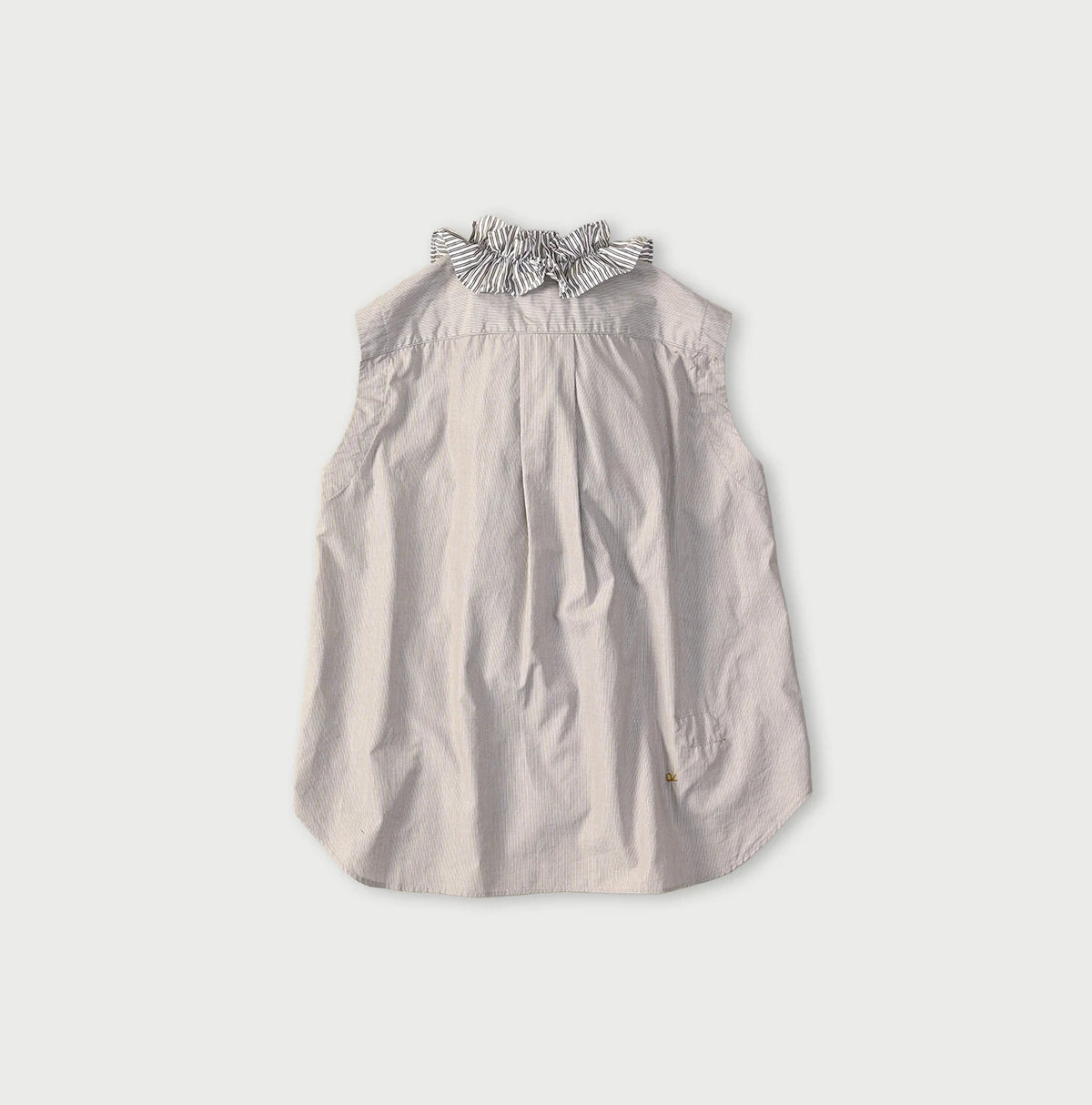 45R Broadcloth Mix Frilled Sleeveless Top