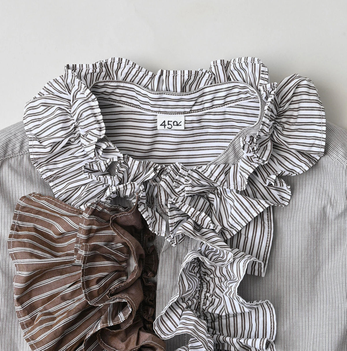 45R Broadcloth Mix Frilled Sleeveless Top