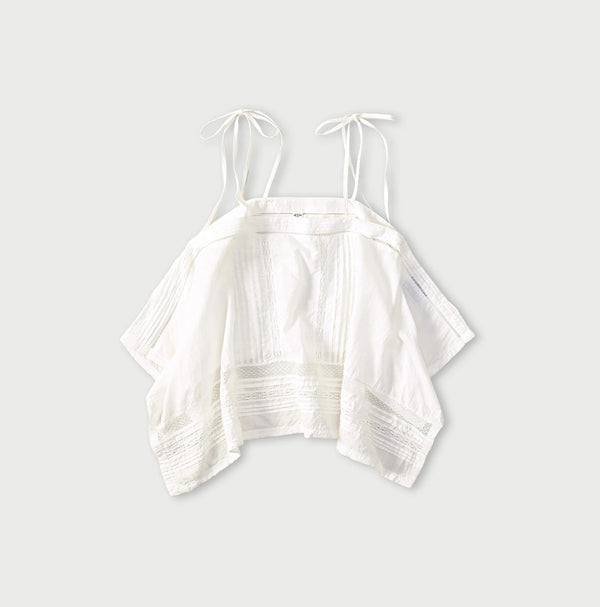 45R Khadi Pintuck Lace Multi Camisole