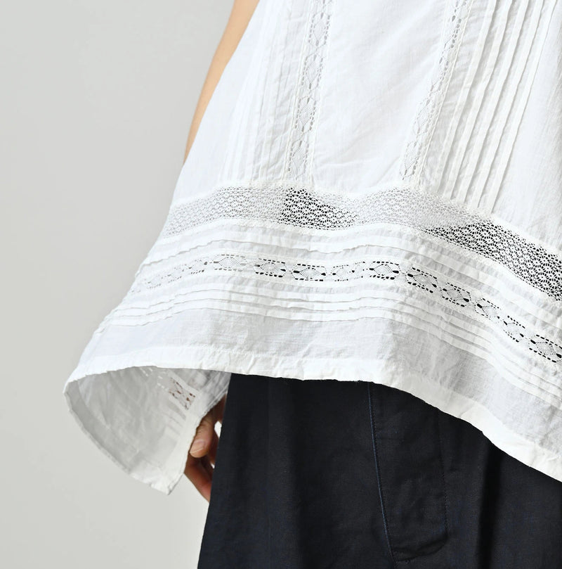 45R Khadi Pintuck Lace Multi Camisole - Image 8