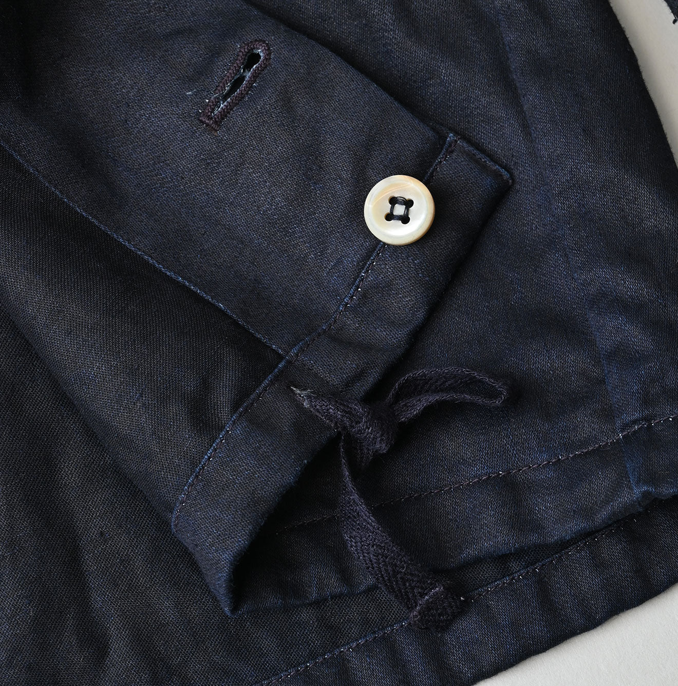 Indigo Linen Sateen Sailor Blouse - Image 17