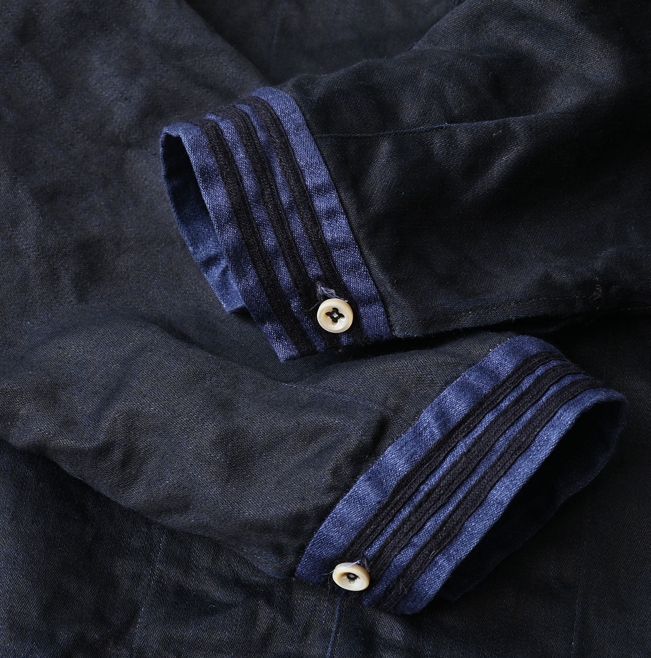 Indigo Linen Sateen Sailor Blouse - Image 18