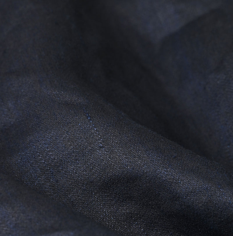 Indigo Linen Sateen Sailor Blouse - Image 20