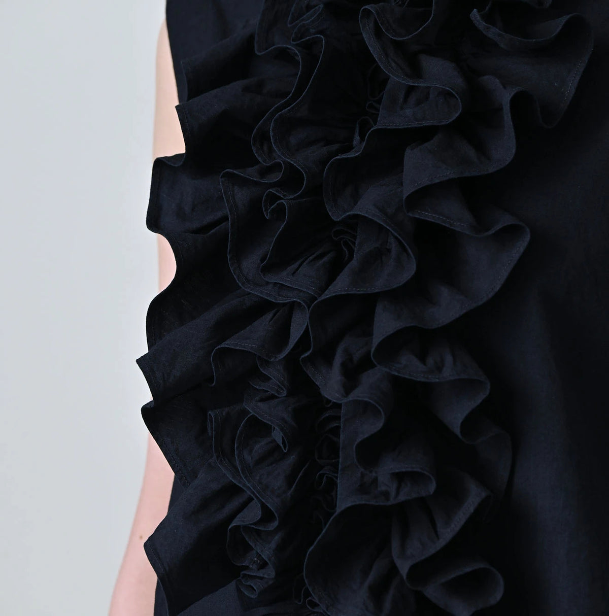 45R Indigo Batiste Frill Camisole