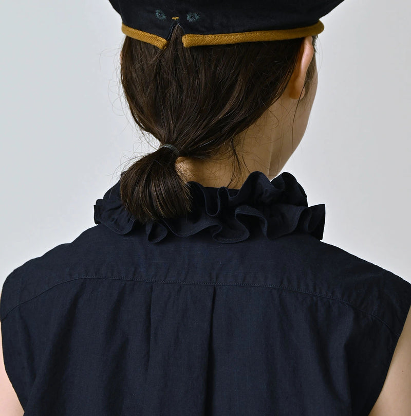 45R Indigo Batiste Frill Camisole - Image 9